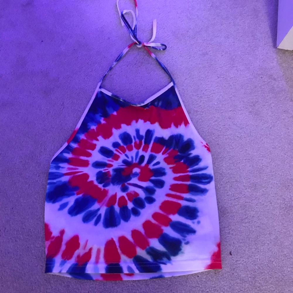 Tie dye Cropped Halter Top